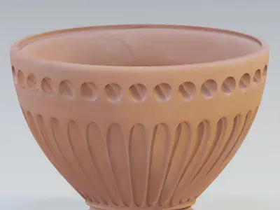 Garden urn planter51 3D model