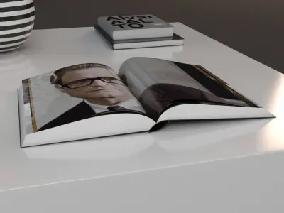 Couch Table and Decor 3D model