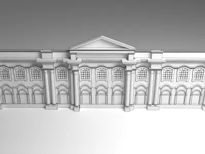 English Facade 3D model order