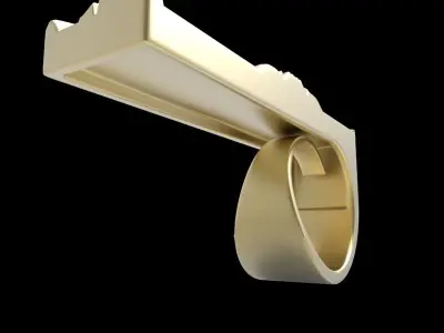 adjustable ring with engraving 2 3D print model