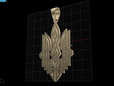 Ukrainian Trident 3D print model