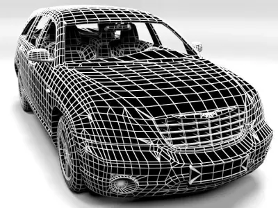 CHRYSLER PACIFICA 2003 Low-poly 3D model