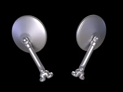 Jeep Kaiser Side Mirrors 3D print model