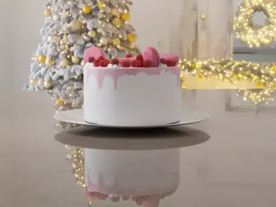 Gorgeous cake Free 3D model