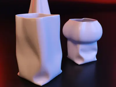 Vase bag set stl 3D print model