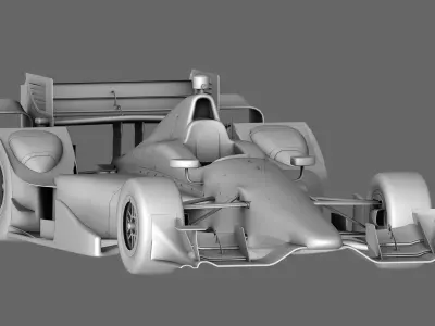 Dallara Open Wheel Car Chevrolet 2015 Low-poly 3D model
