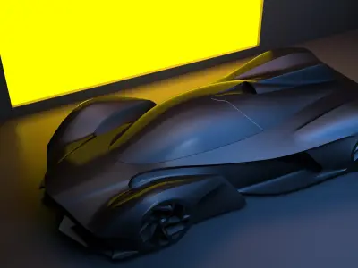 Hypercar Model 2 - basic 3D model