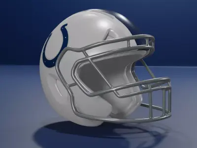 Indianapolis Colts Football Helmet 3D model