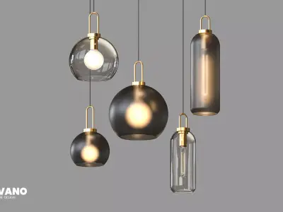 Pendant Gift Ball Hanging Lamp 3D model