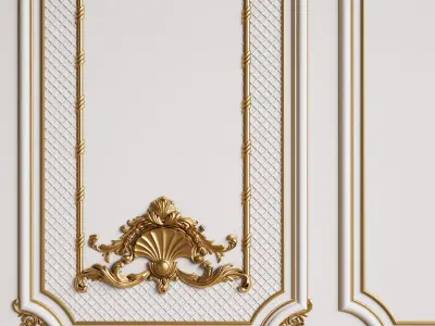 Classic Interior Decor 3 3D model