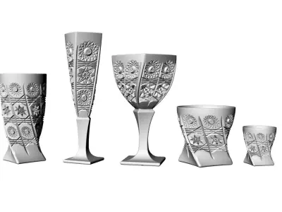 decorative glassware set  3D print model