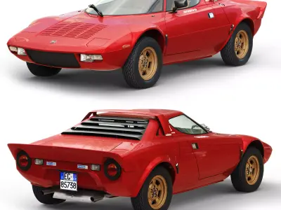 Lancia Stratos HF 1974 3D model