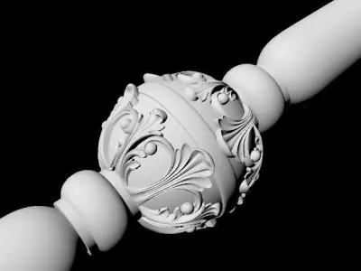 antique baluster 3D model 4