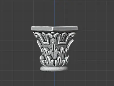 Classic decor ornament carved 05 3D model