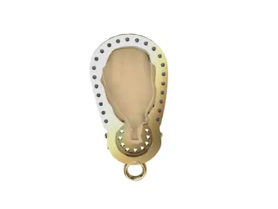 dijes- Colgante virgen del carmen -v- 3D print model