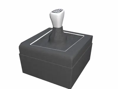 Gearshift Low-poly 3D model