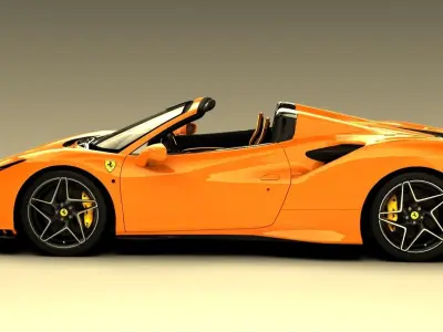 Ferrari F8 Spider 2020 3D model 3D model
