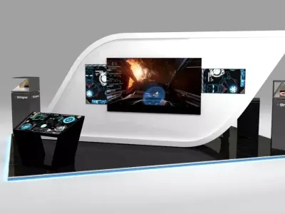 Stand for technology company in events 3D model