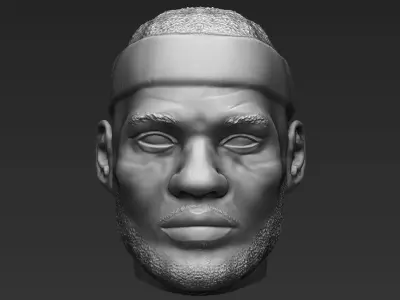 Lebron James standard version only mesh 3D model