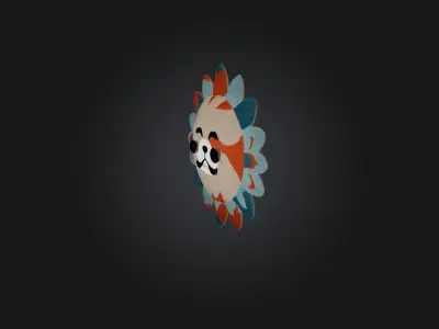 Cartoon Rug 3D model