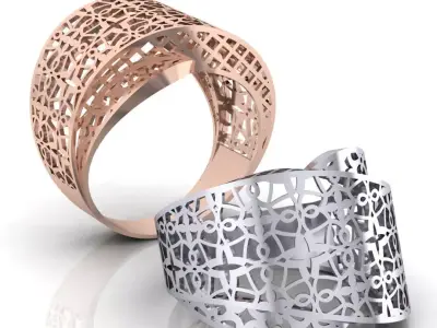 fusion gold ring luxury 3D print model order