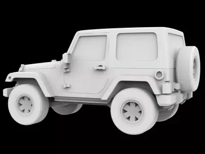 Jeep Wrangler 3D Printable Model 3D print model