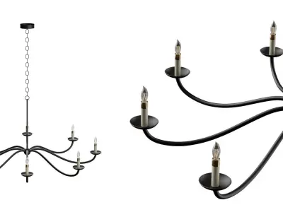 Goth Chandelier 3D model