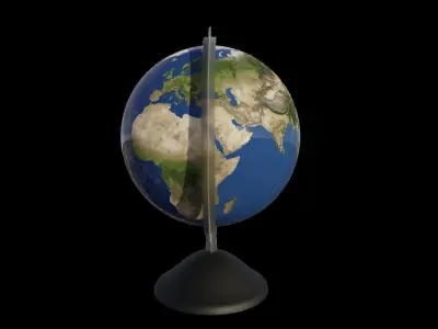 earth globe Free 3D model