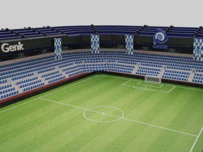 Racing Genk Football Stadium Low-poly 3D model