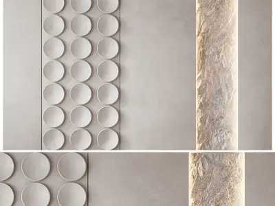 Wall 3D panel 50 Low-poly 3D model