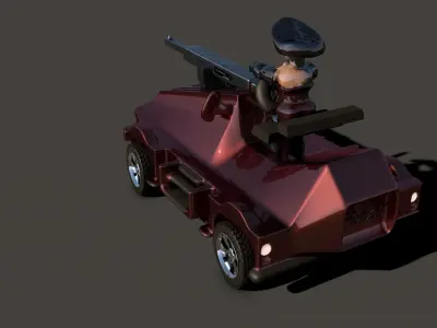 Car For Video Games  Nine 3D model