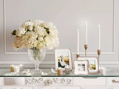 Decorative set 04 3D model 11