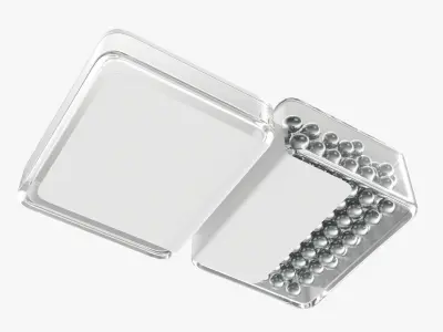 Air pistol bullet box open 3D model