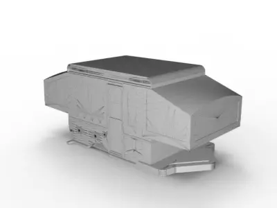 Camper Van Tow Ball Cover Cap Design 3 3D print model