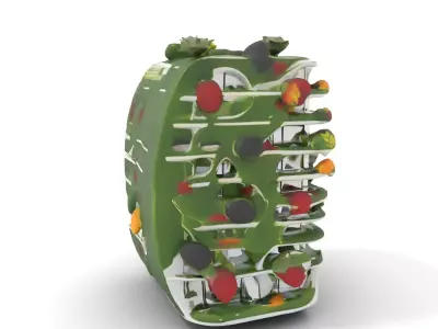 Floral Urban Oasis model pack Low-poly 3D model