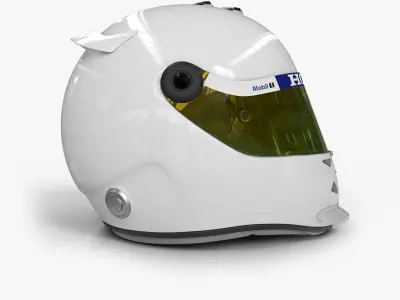 F1 Racing Helmet Low-poly 3D model