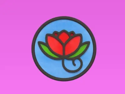 Flower Coaster 3D print model