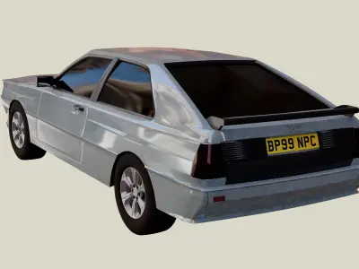 1980s Car Audi Quattro 3D model