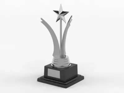 Trophy Cup 3D model 16