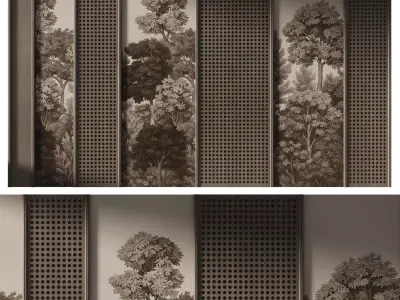 Decorative V86 Wall Panels 3D model