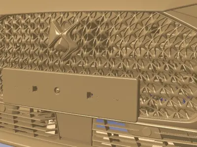 DS 9 E-TENSE 4x4 360 RIVOLI-Exterior-3d scan model 3D model