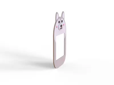 Cartoon Wolf Frame  Low-poly 3D model
