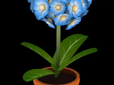 Flower Collections Pack  Low-poly 3D model