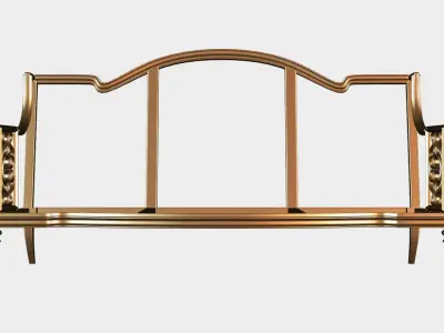 Carved canape for cnc 16 3D model