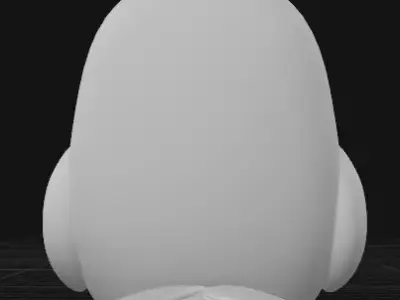 Red angry birds 3D print model