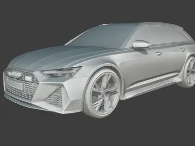 Audi RS6 Avant High detailed 3D model