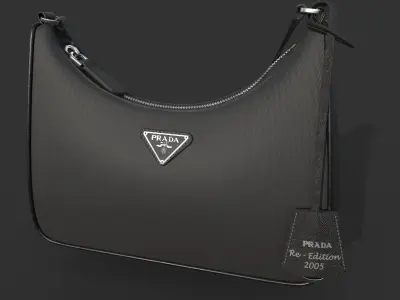 Prada Women  Bag Low-poly 3D model
