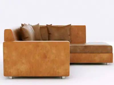 leather sofa 3D model get