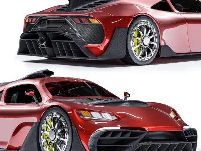 Mercedes-Benz AMG project one 3D model
