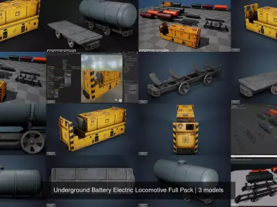 Underground Battery Electric Locomotive Full Pack